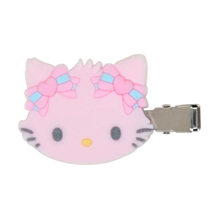 Close-up of the Sanrio Honeycute hair clip with soft flocked texture and character details
