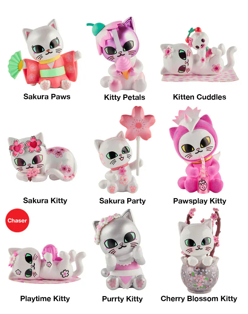 tokidoki Cherry Blossom Cats Mini Figure Blind Box