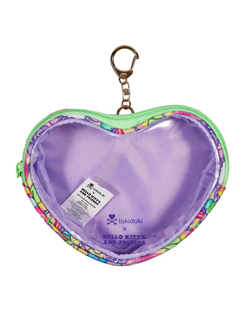 tokidoki x Hello Kitty Friends Butterfly Garden Clear Heart Coin Purse