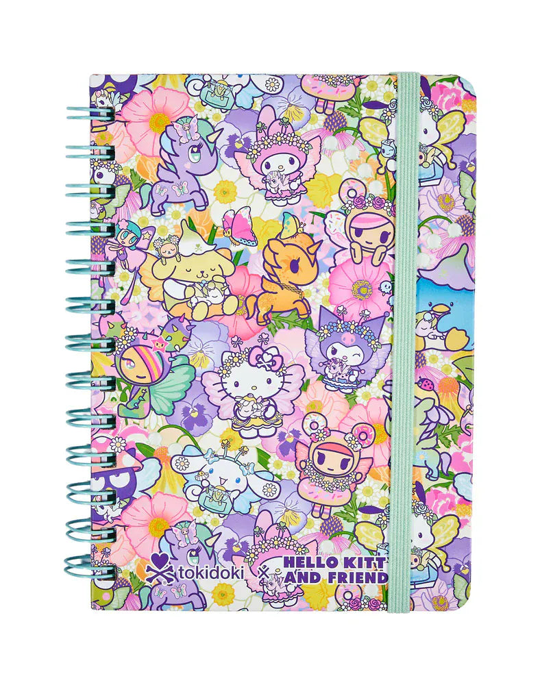 tokidoki x Hello Kitty Friends Butterfly Garden Spiral Notebook