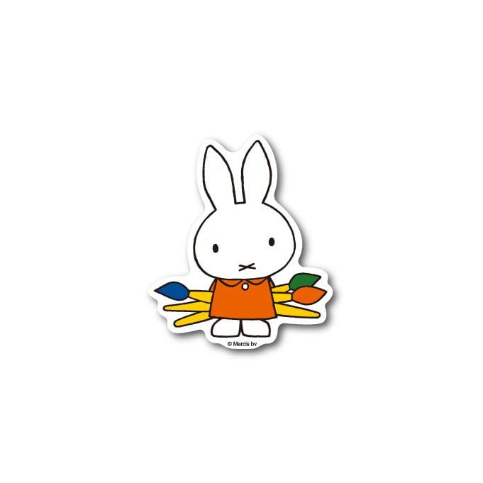 Miffy Painting Mini Die Cut Sticker