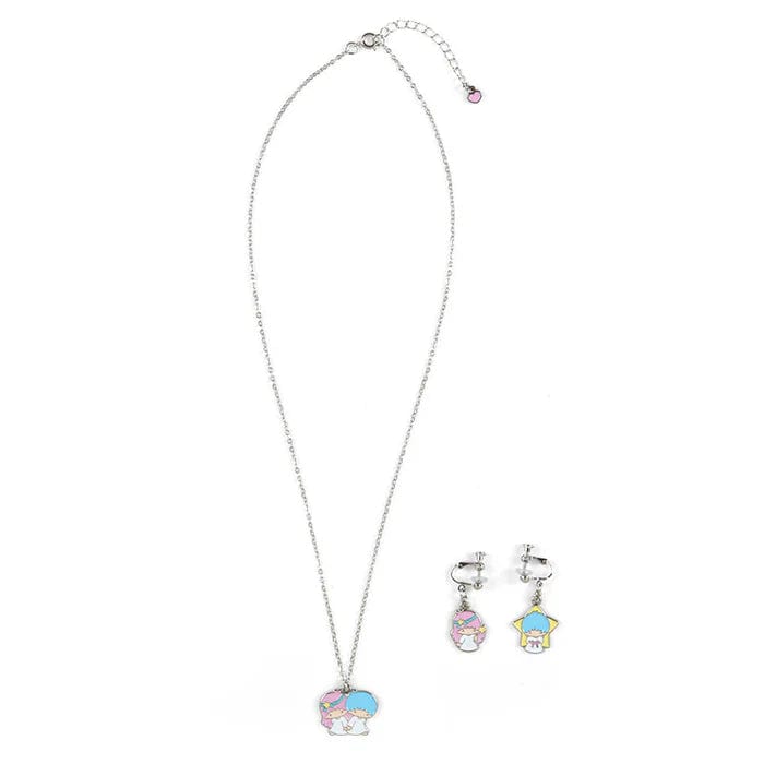 Little Twin Stars Necklace and Earrings Set