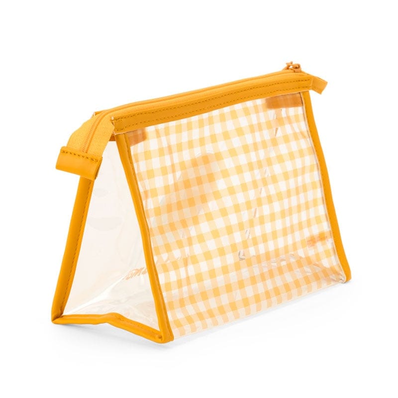 Gudetama Clear Gingham Pouch