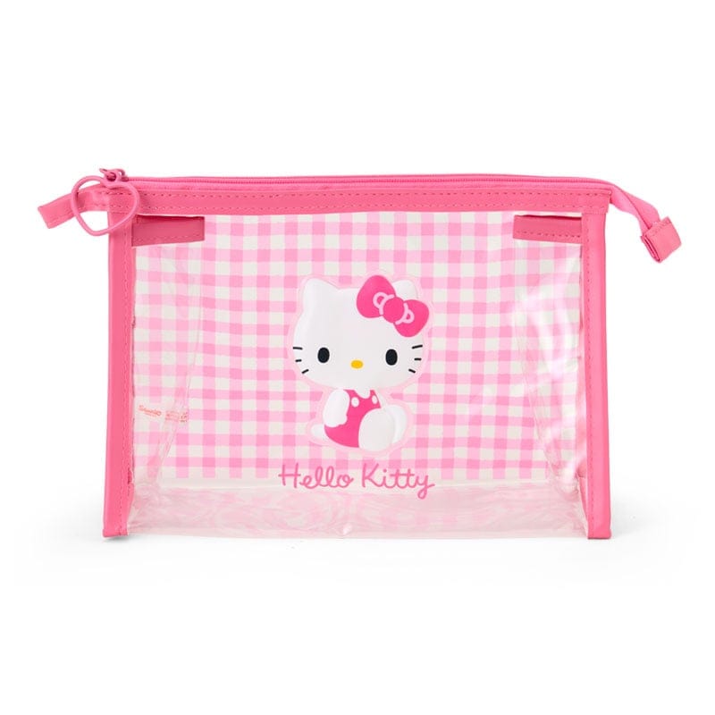 Hello Kitty Clear Gingham Pouch
