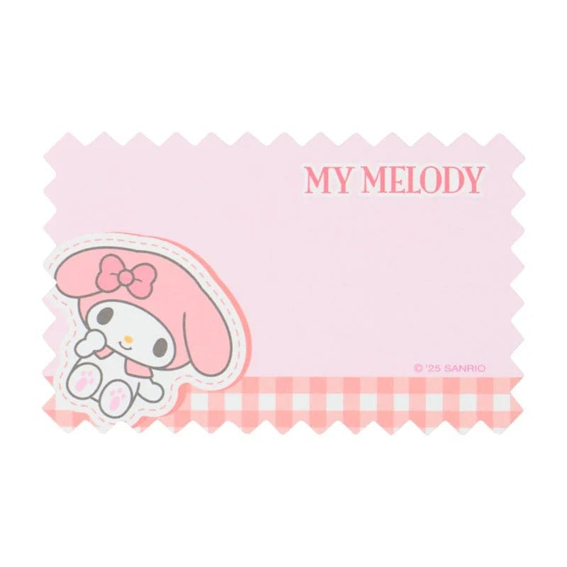 My Melody Gingham Memo Sheets With Case