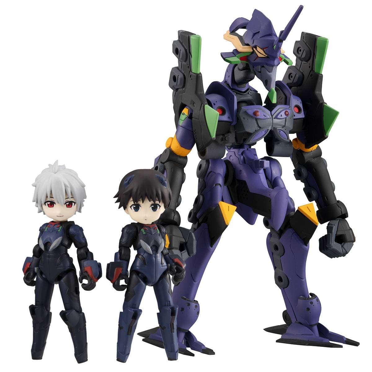 Rebuild of Evangelion Desktop Army Shinji and Kaworu Eva 13 Figure Kit