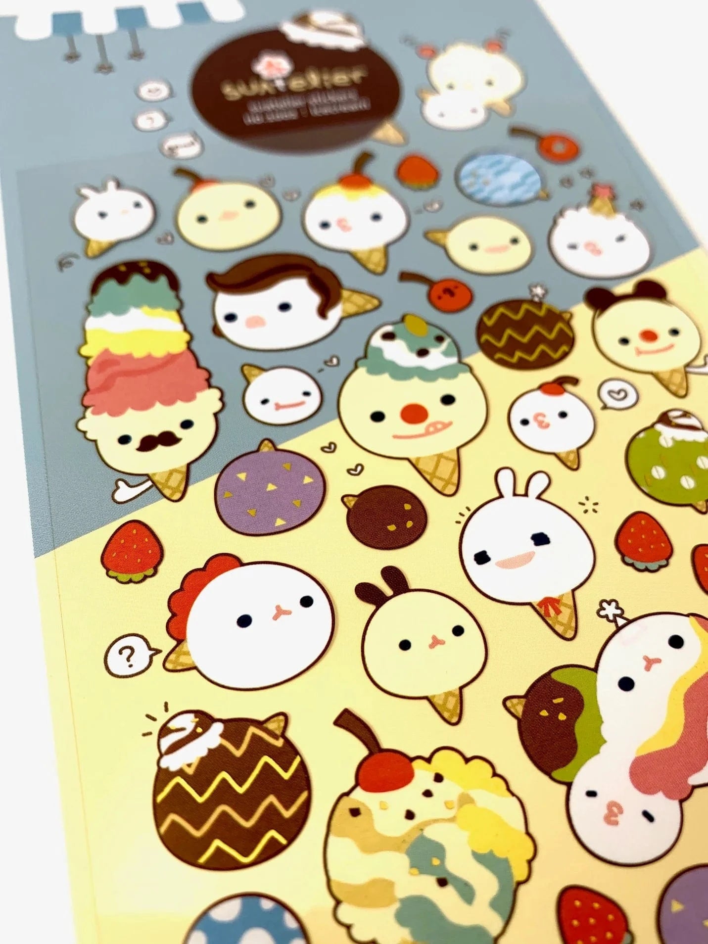 Ice Cream Face Stickers