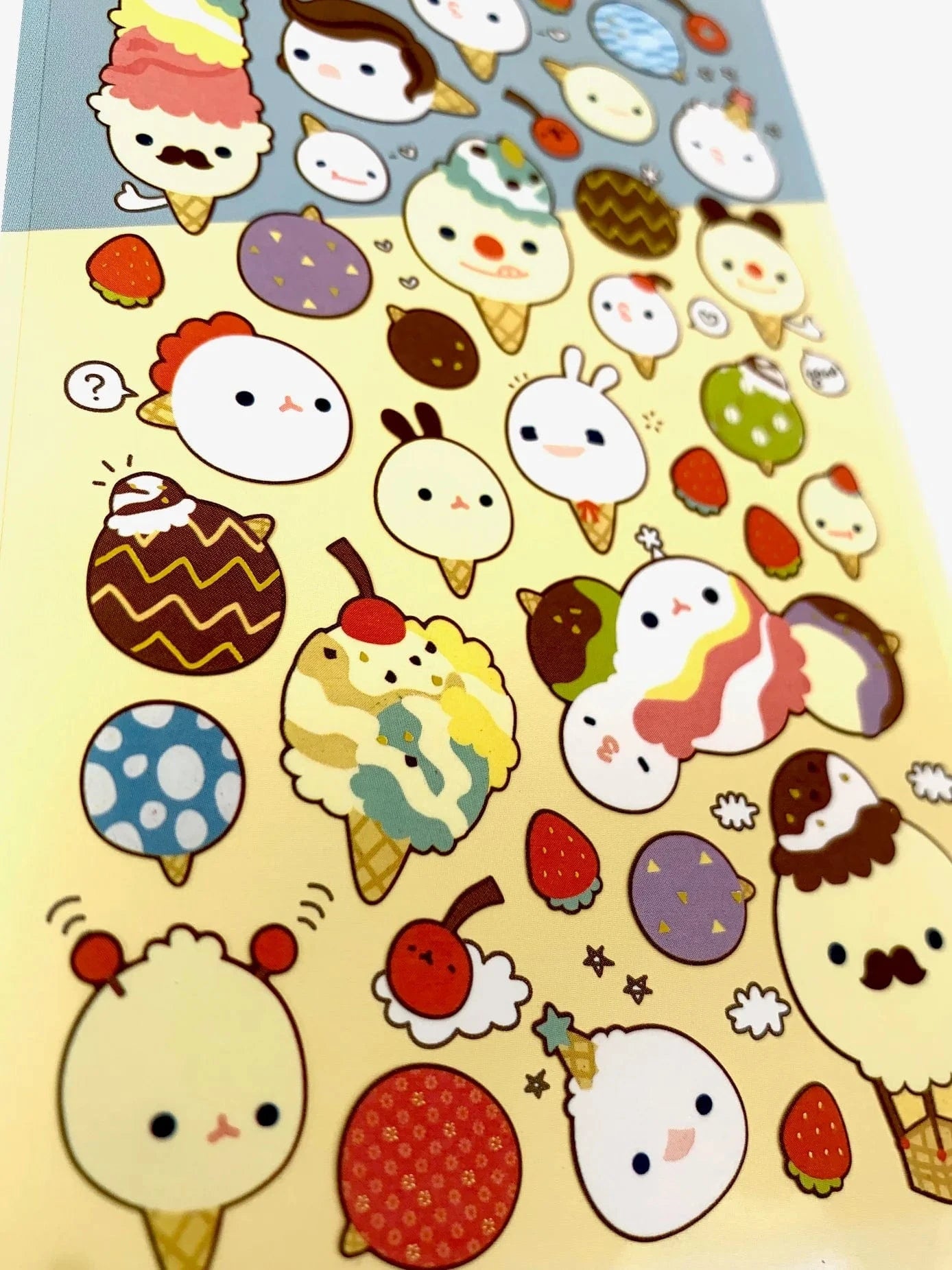 Ice Cream Face Stickers