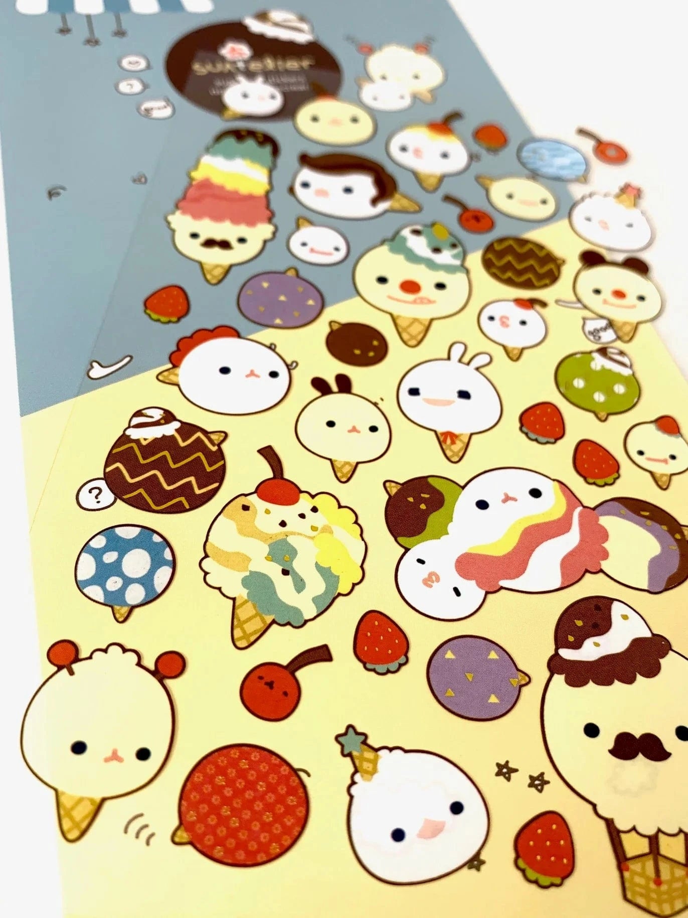 Ice Cream Face Stickers
