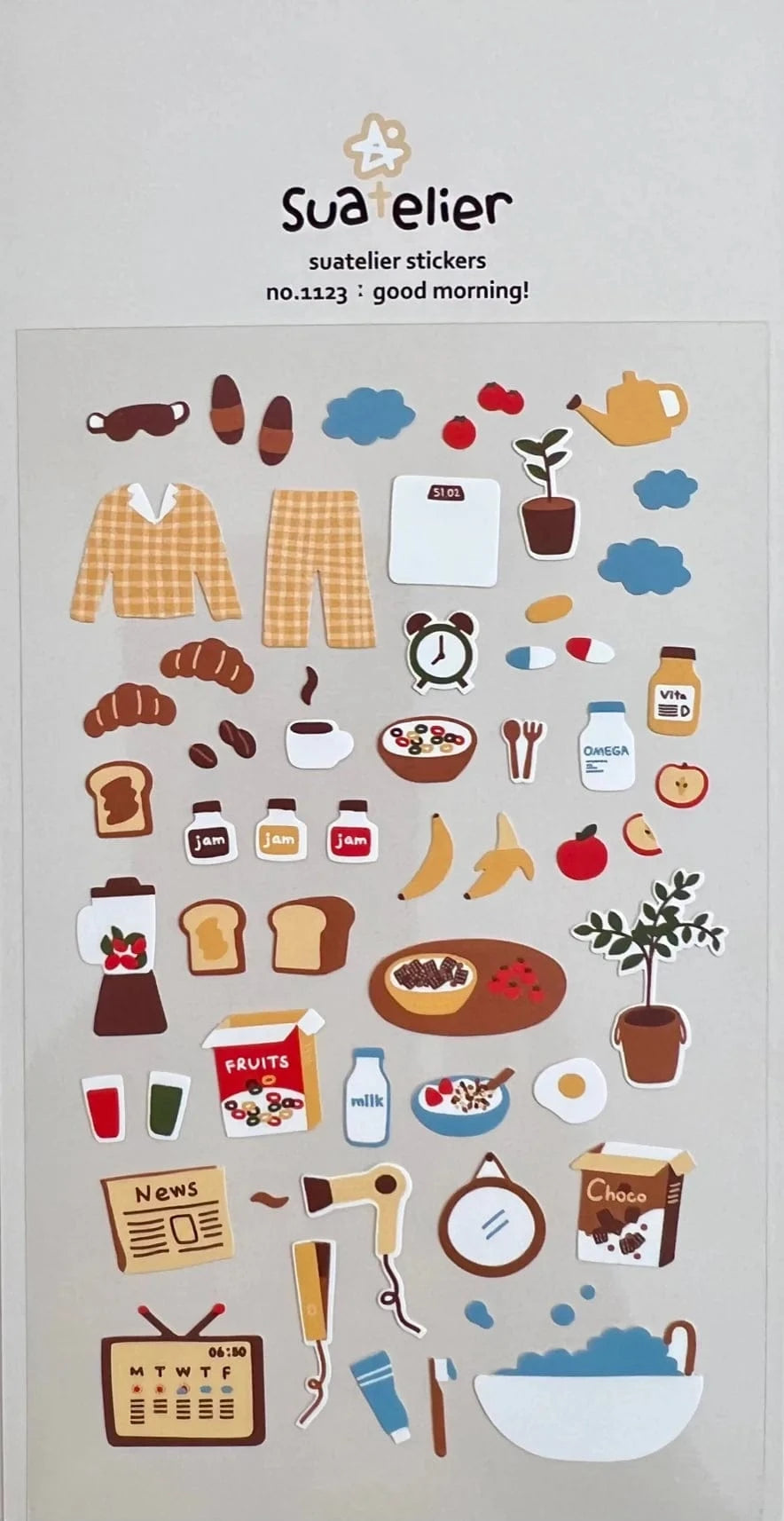 Good Morning Routine Suatelier Stickers
