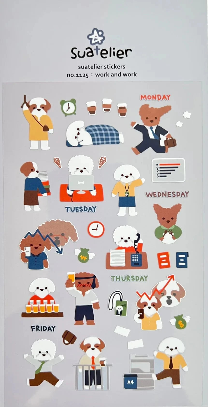 Work Puppy Suatelier Stickers