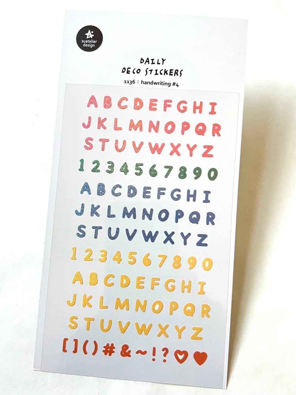 Colorful Handwriting Daily Deco Suatelier Stickers