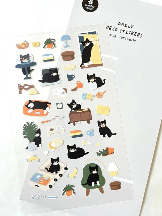 Cats at Home Suatelier Stickers