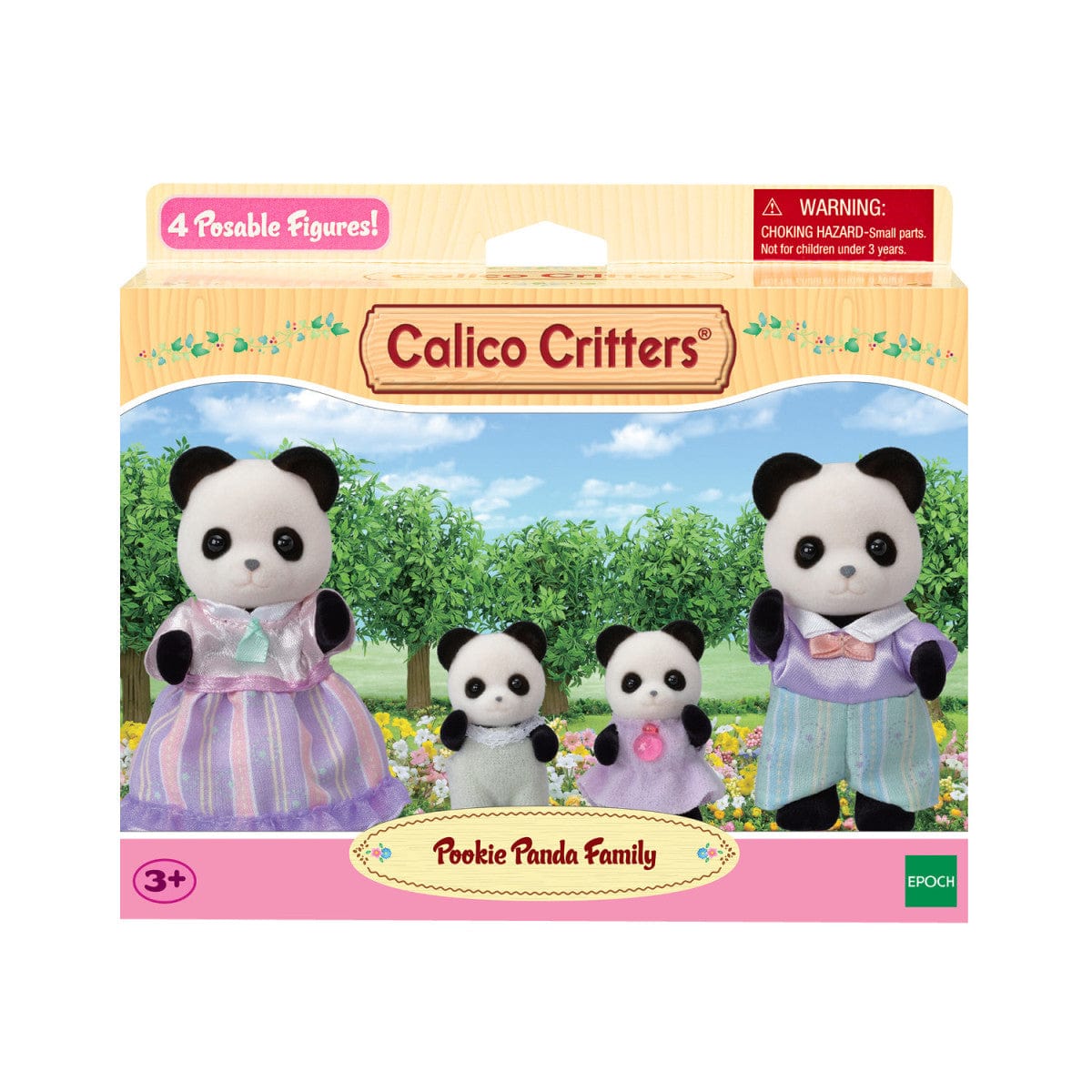 Pookie Panda Family Calico Critters Playset