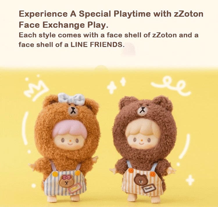 zZoton x LINE Friends My Best Friends Mini Plush Blind Box