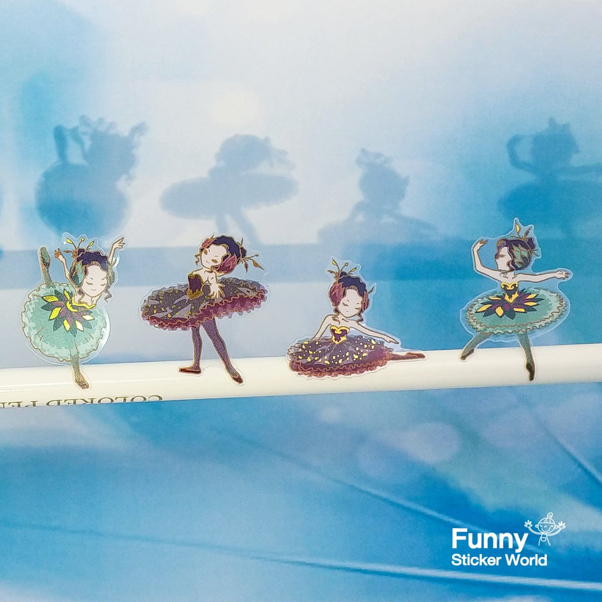 Swan Lake Ballerina Stickers