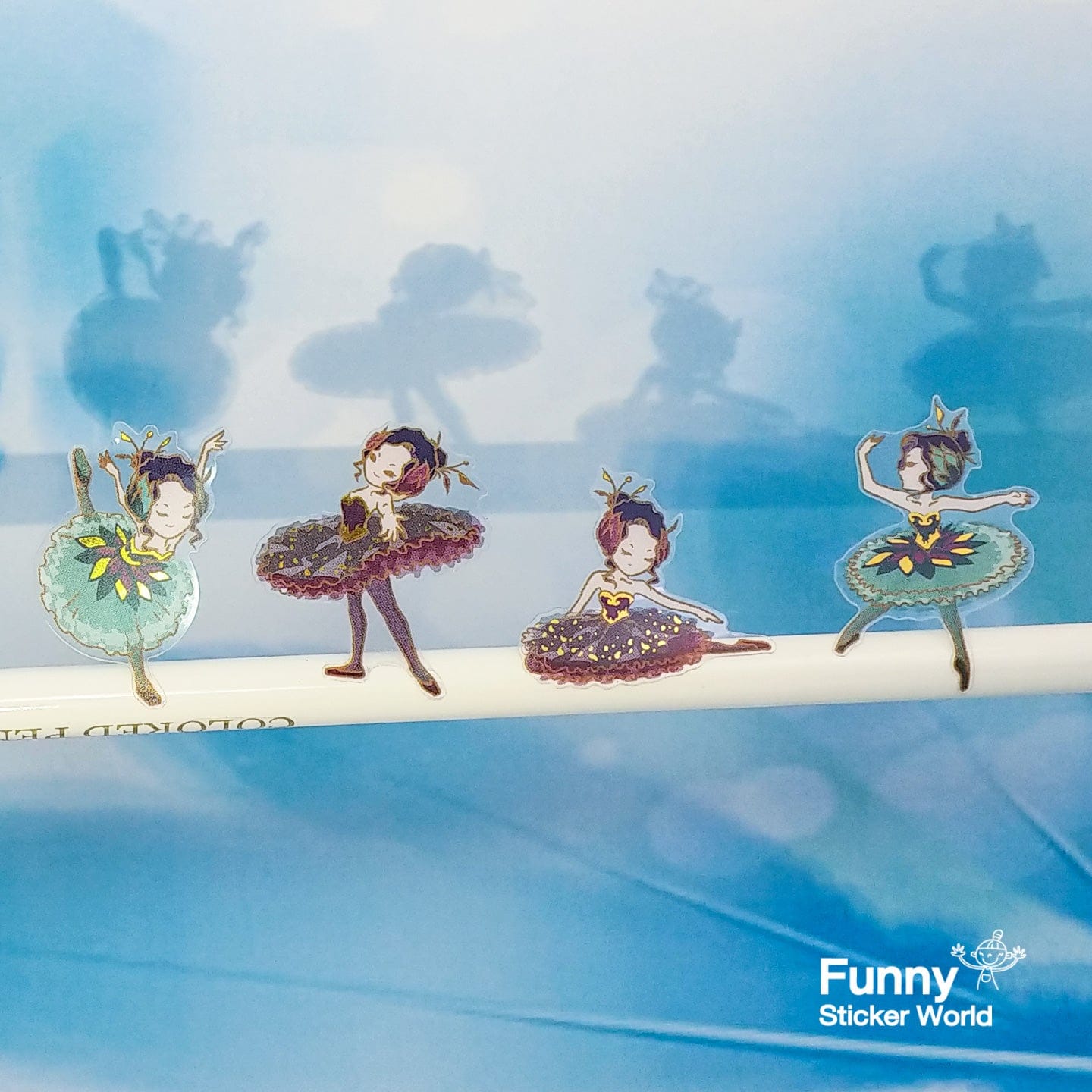 Swan Lake Ballerina Stickers