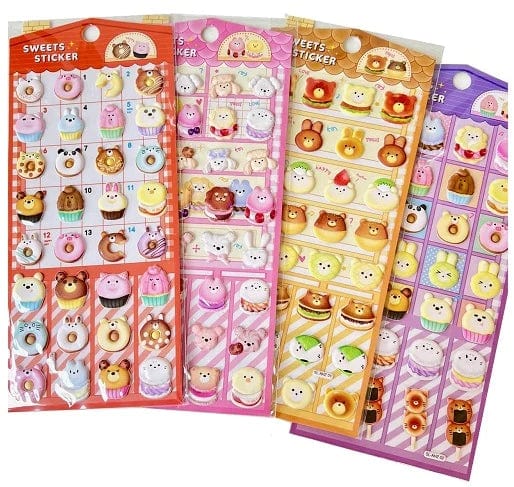 Sweets Puffy Assorted Stickers