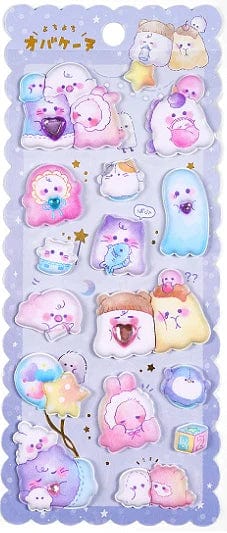 Super Puffy Assorted Stickers with Rhinestones