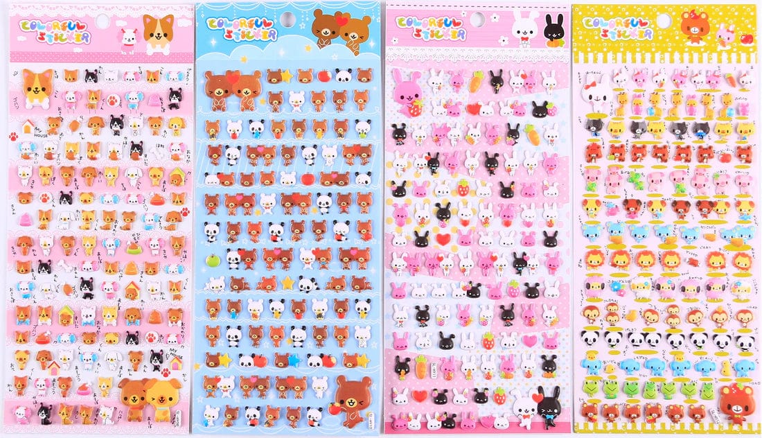 Tiny Kawaii Assorted Puffy Stickers