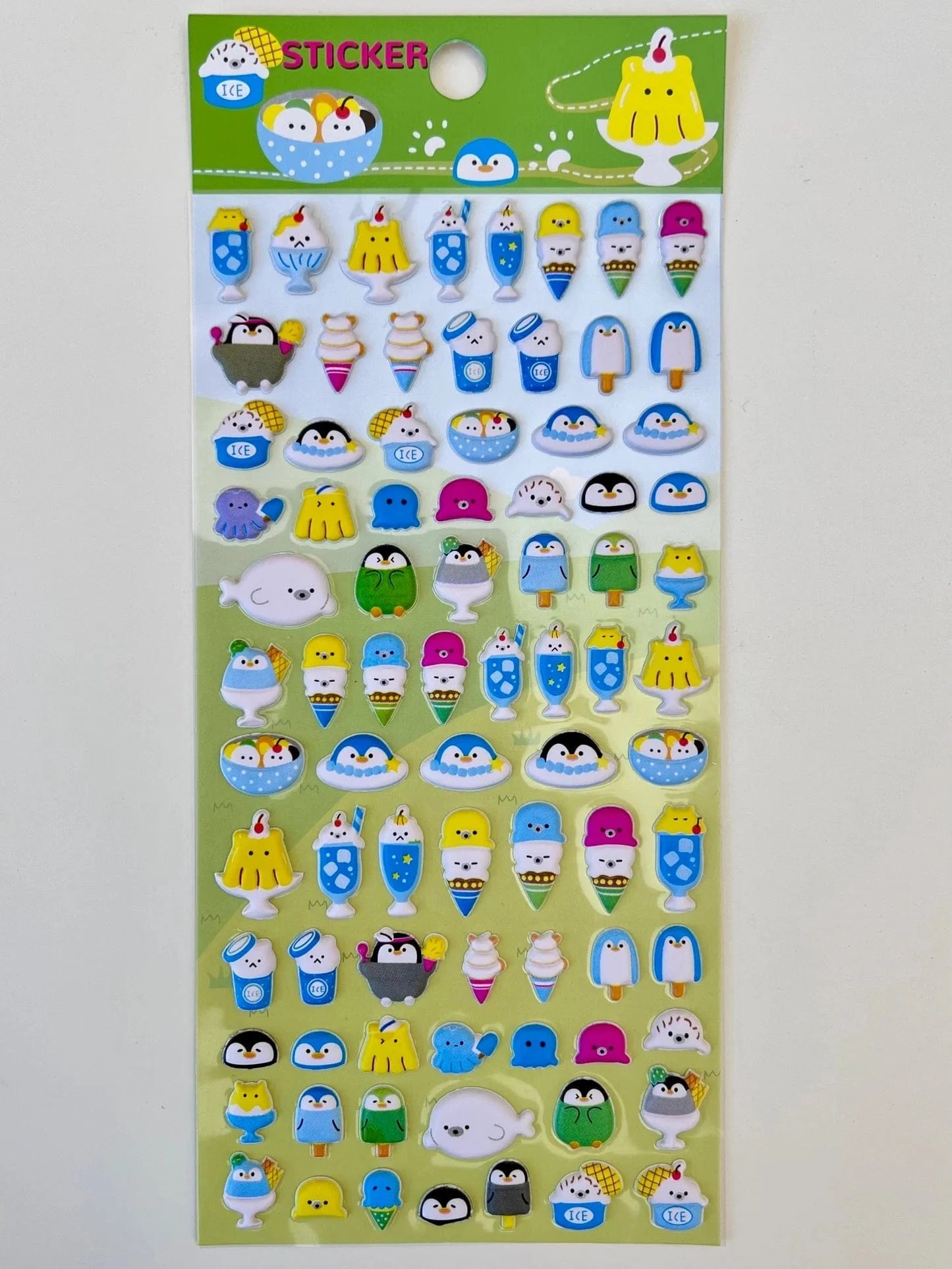 Teenie Tiny Animal Dressed as Food Stickers