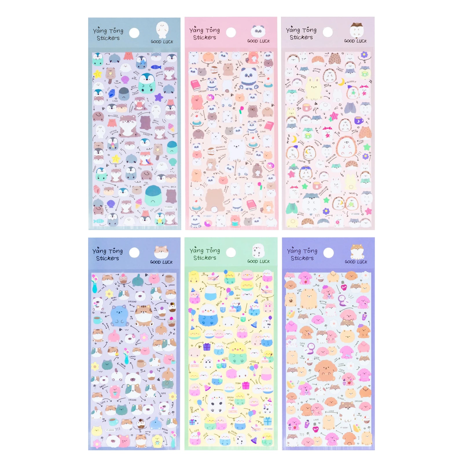 Good Luck Friend Assortment Stickers