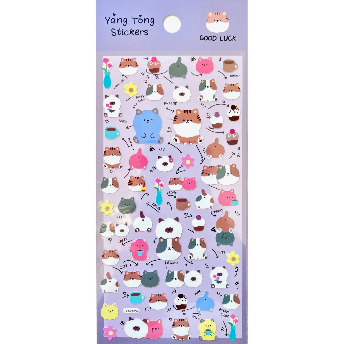 Good Luck Friend Assortment Stickers