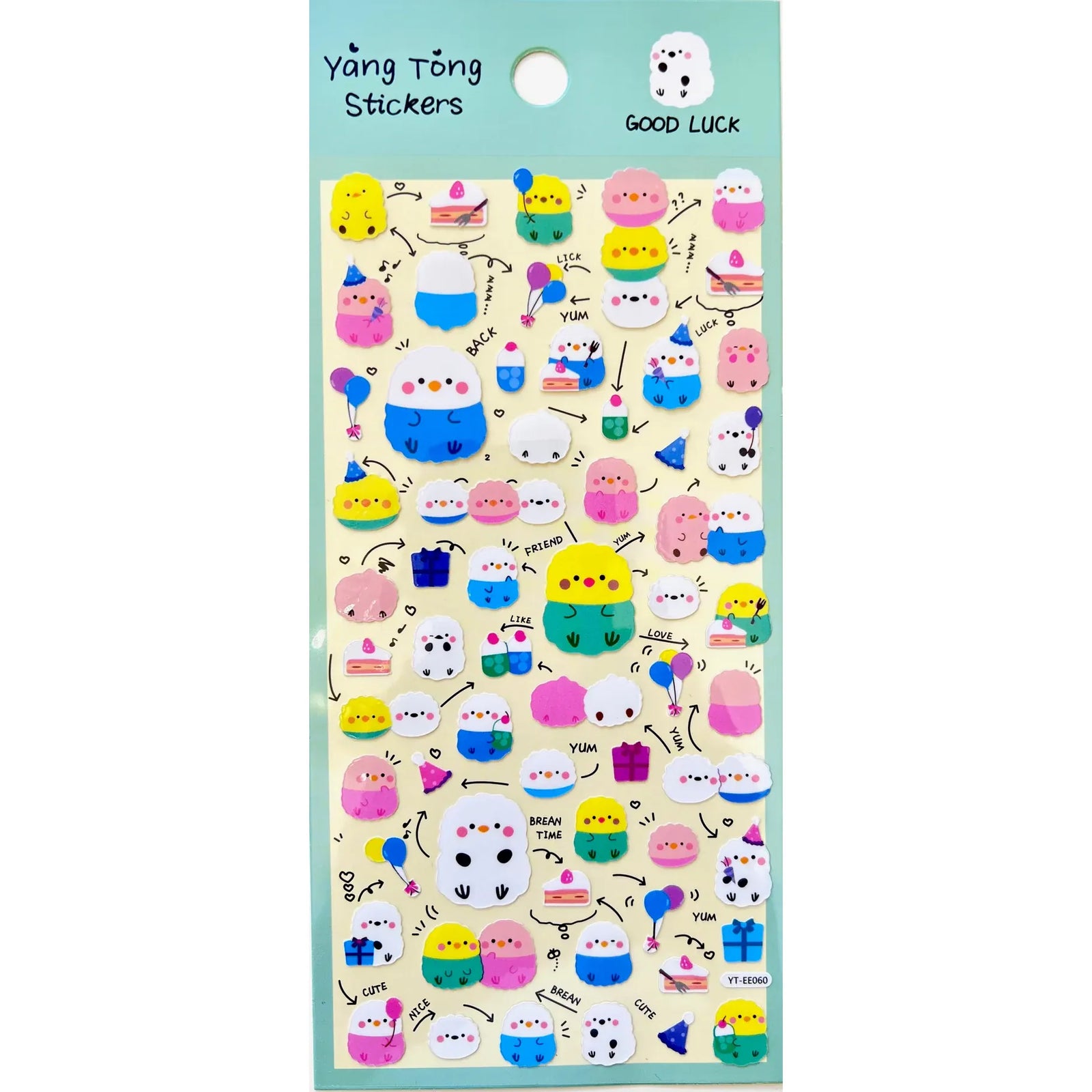 Good Luck Friend Assortment Stickers