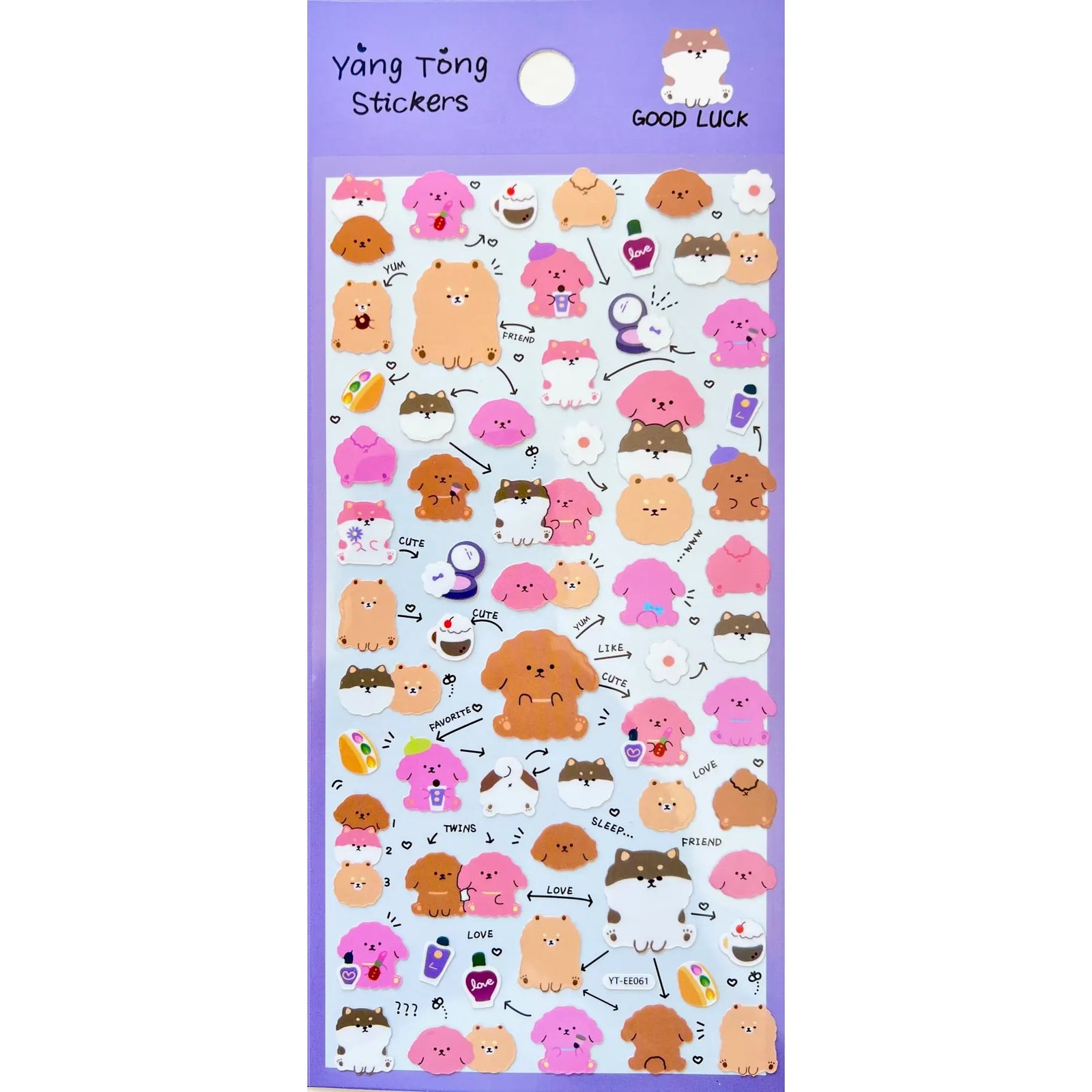 Good Luck Friend Assortment Stickers