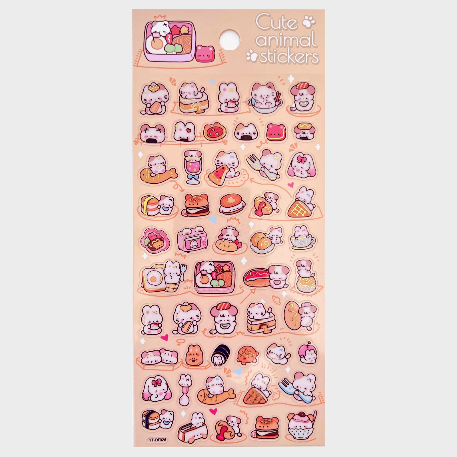 Cute Animal Sweets Sticker Assortment