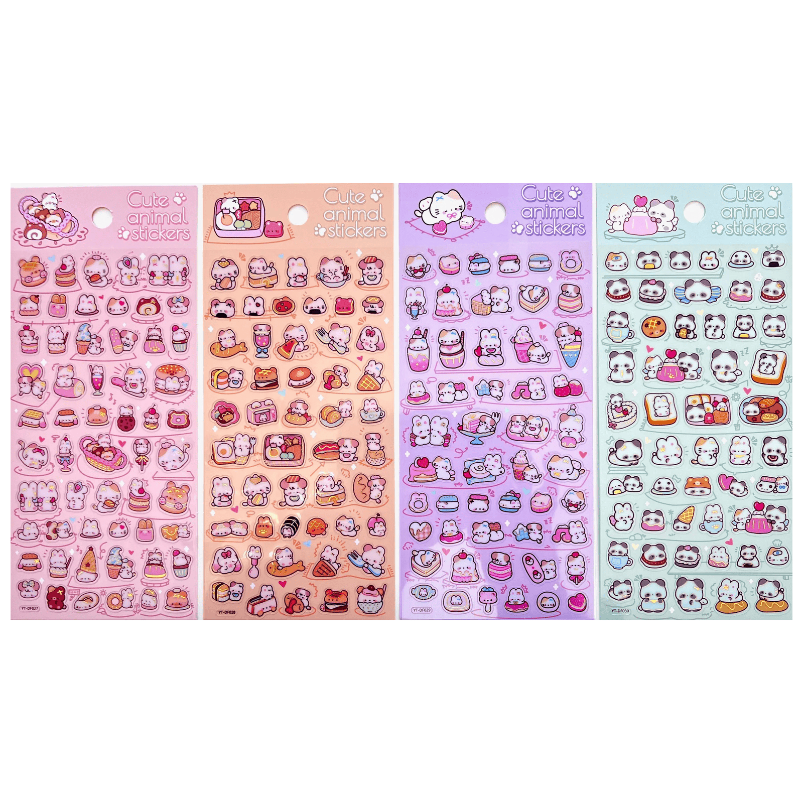 Cute Animal Sweets Sticker Assortment