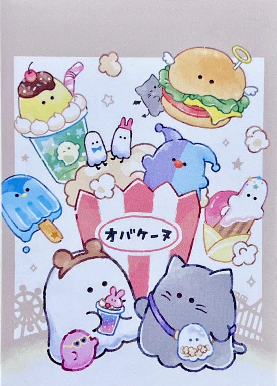 Amusement Park Snack Ghosts Mini Notepad by Crux