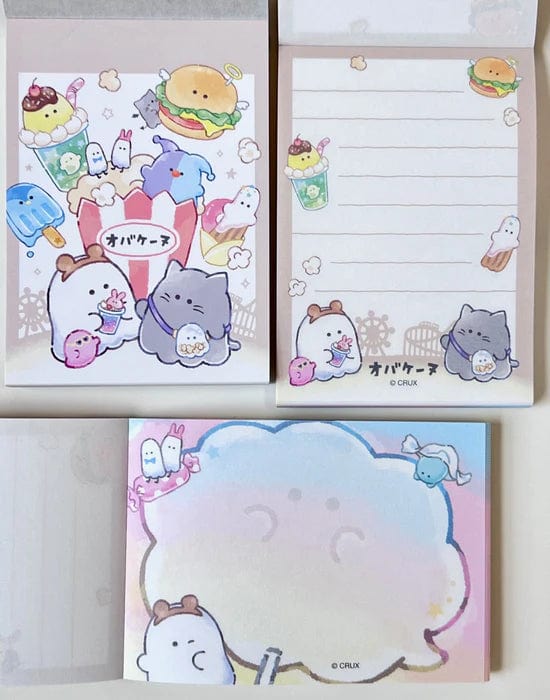 Amusement Park Snack Ghosts Mini Notepad by Crux