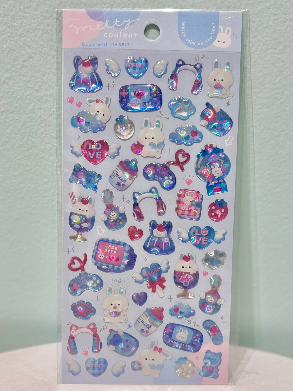 Melty Color Blue Q-Lia Stickers