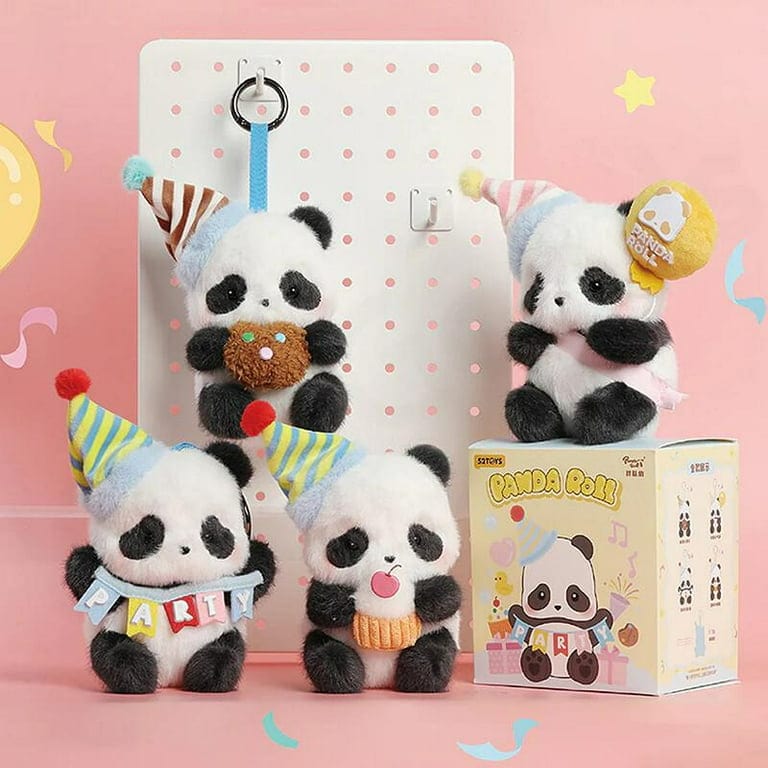 Panda Roll Party Plush Keychain Blind Box