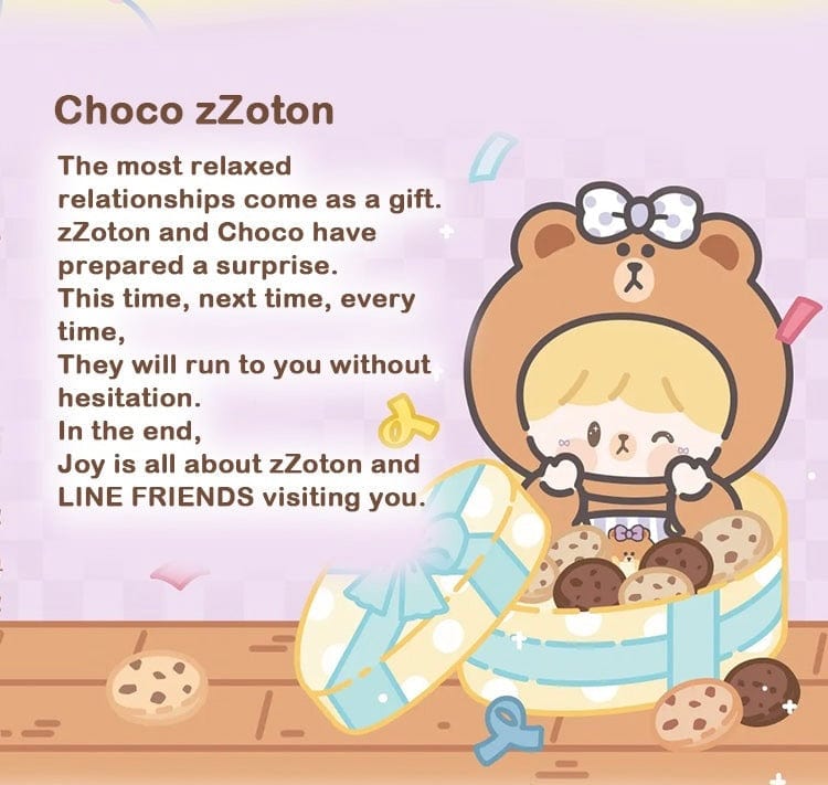 zZoton x LINE Friends My Best Friends Mini Plush Blind Box