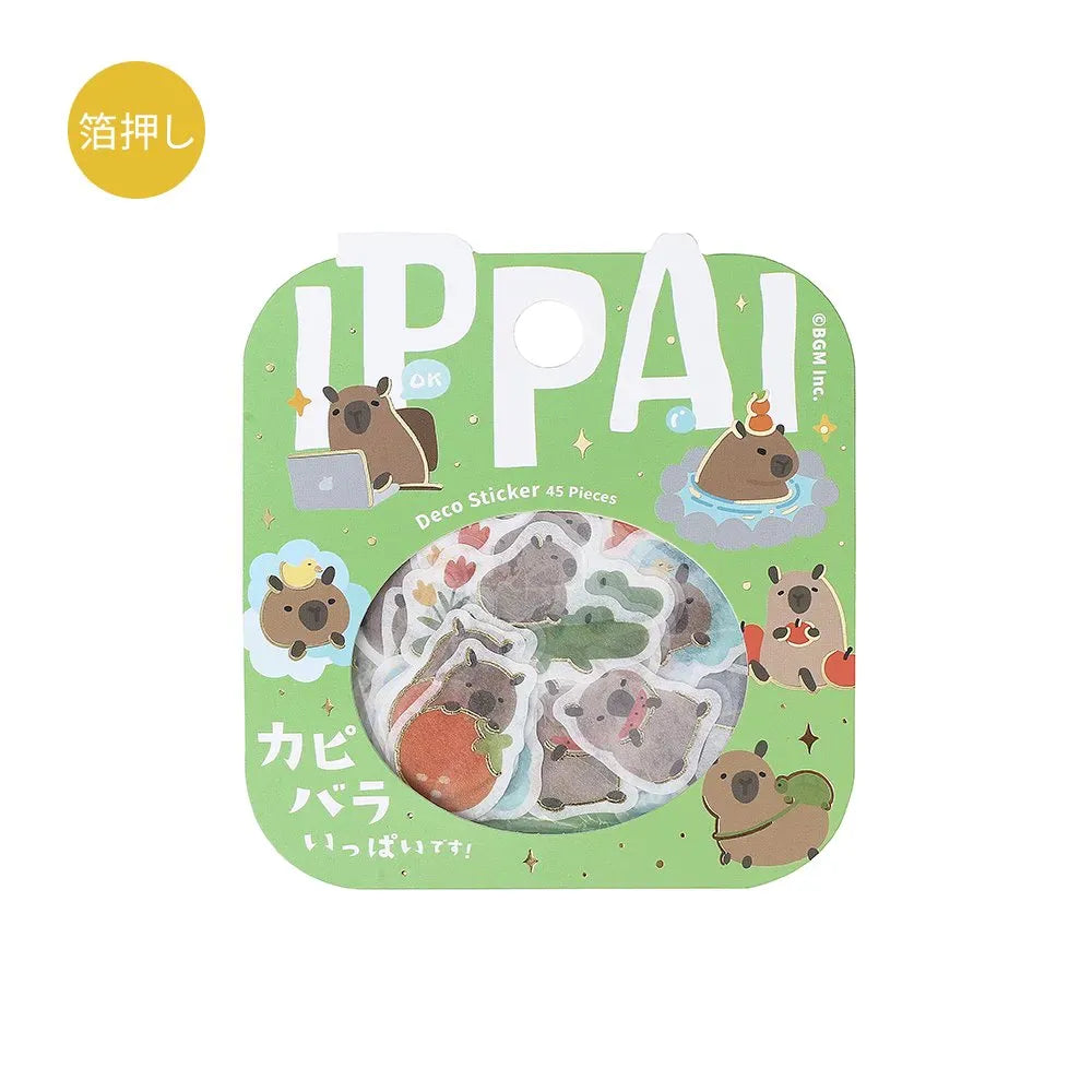 BGM Sticker Flakes-Ippai Capybara
