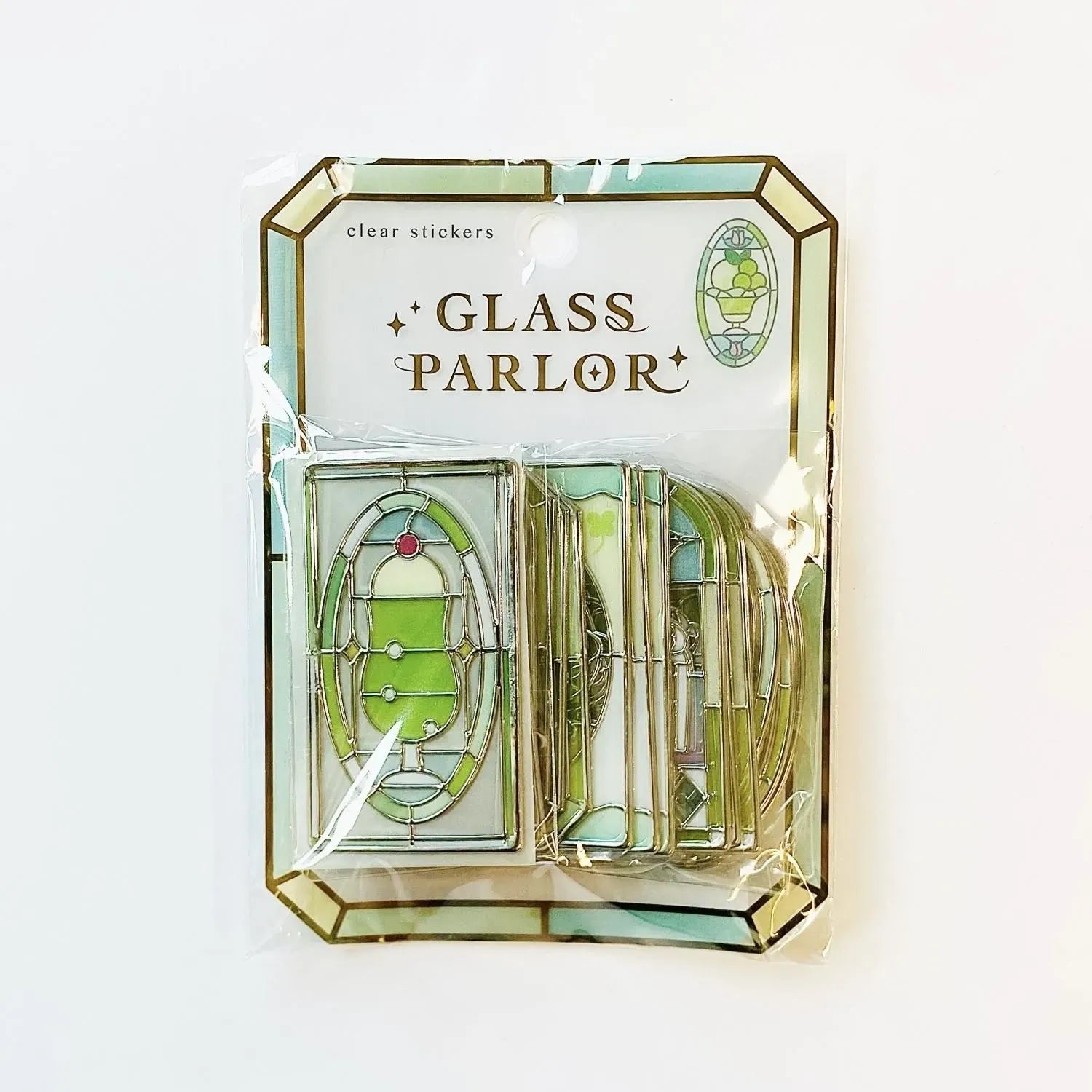 Melon Soda Glass Parlor Stained Glass Flake Stickers