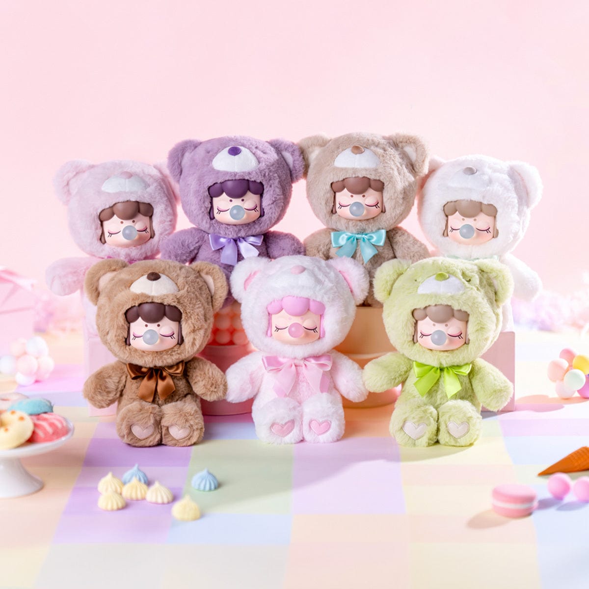 Nanci Colorful Chocolate Bears Plush Blind Box