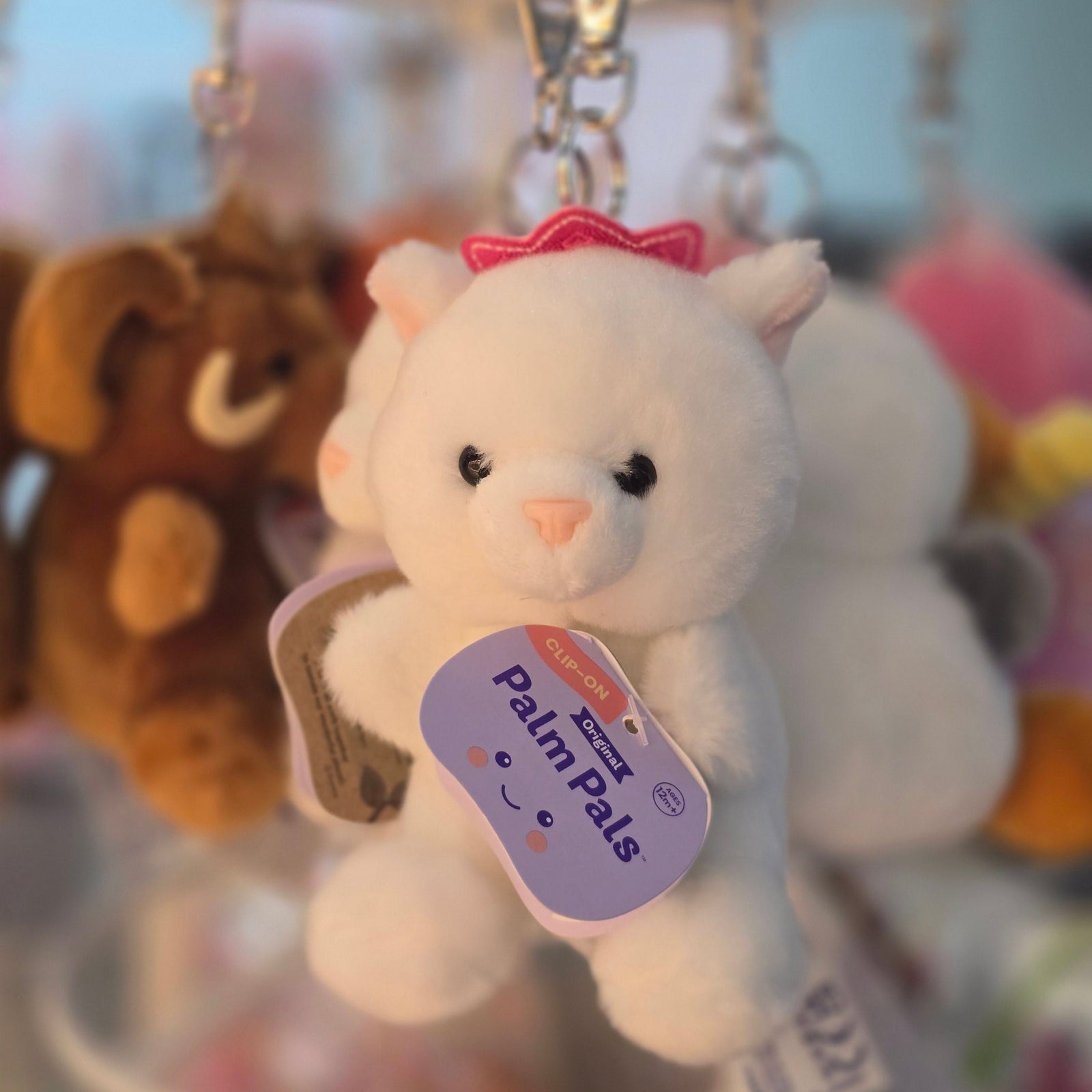 Priscilla Princess Kitty Clip-On Palm Pals Plush