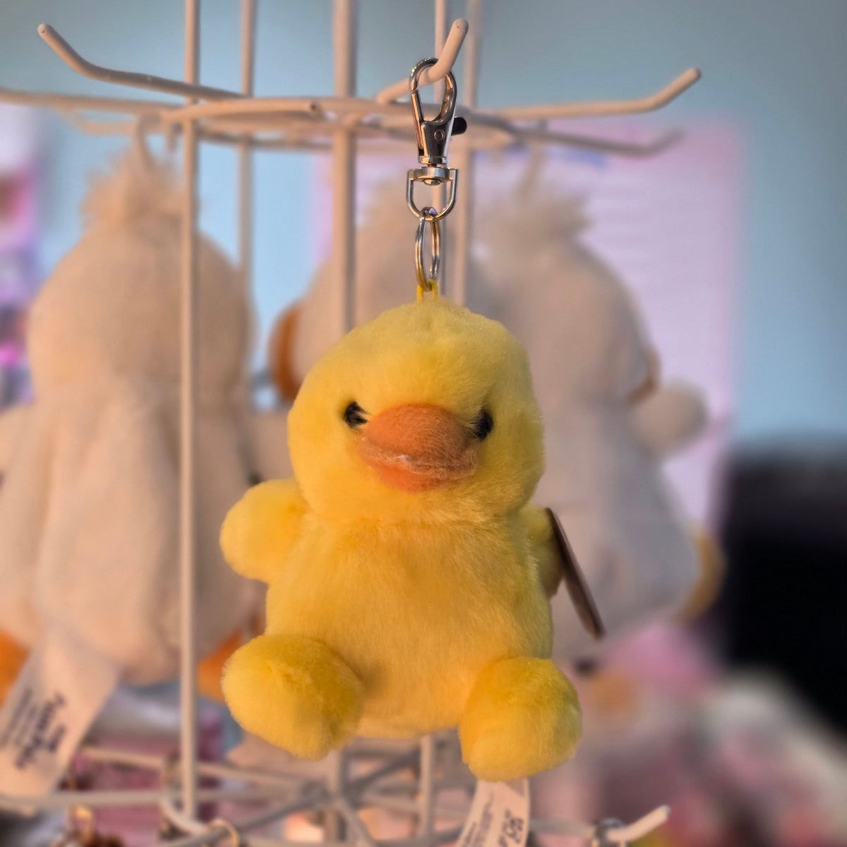 Tubby Rubber Ducky Palm Pals Clip-On Plush