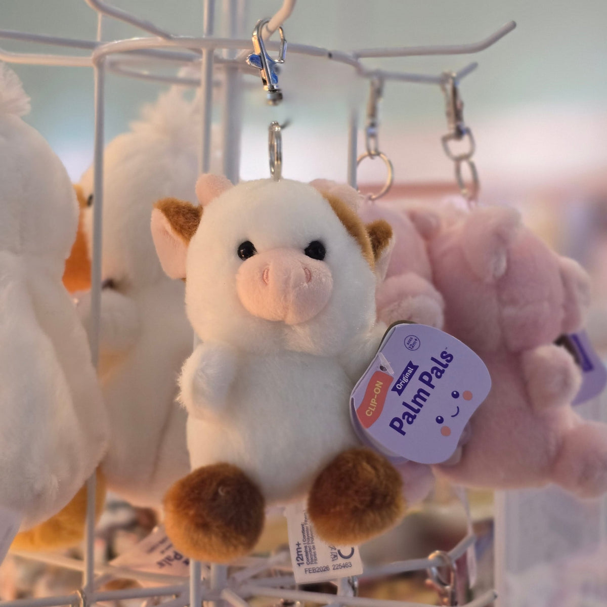 Caroline Brown Cow Clip-On Palm Pals Plush