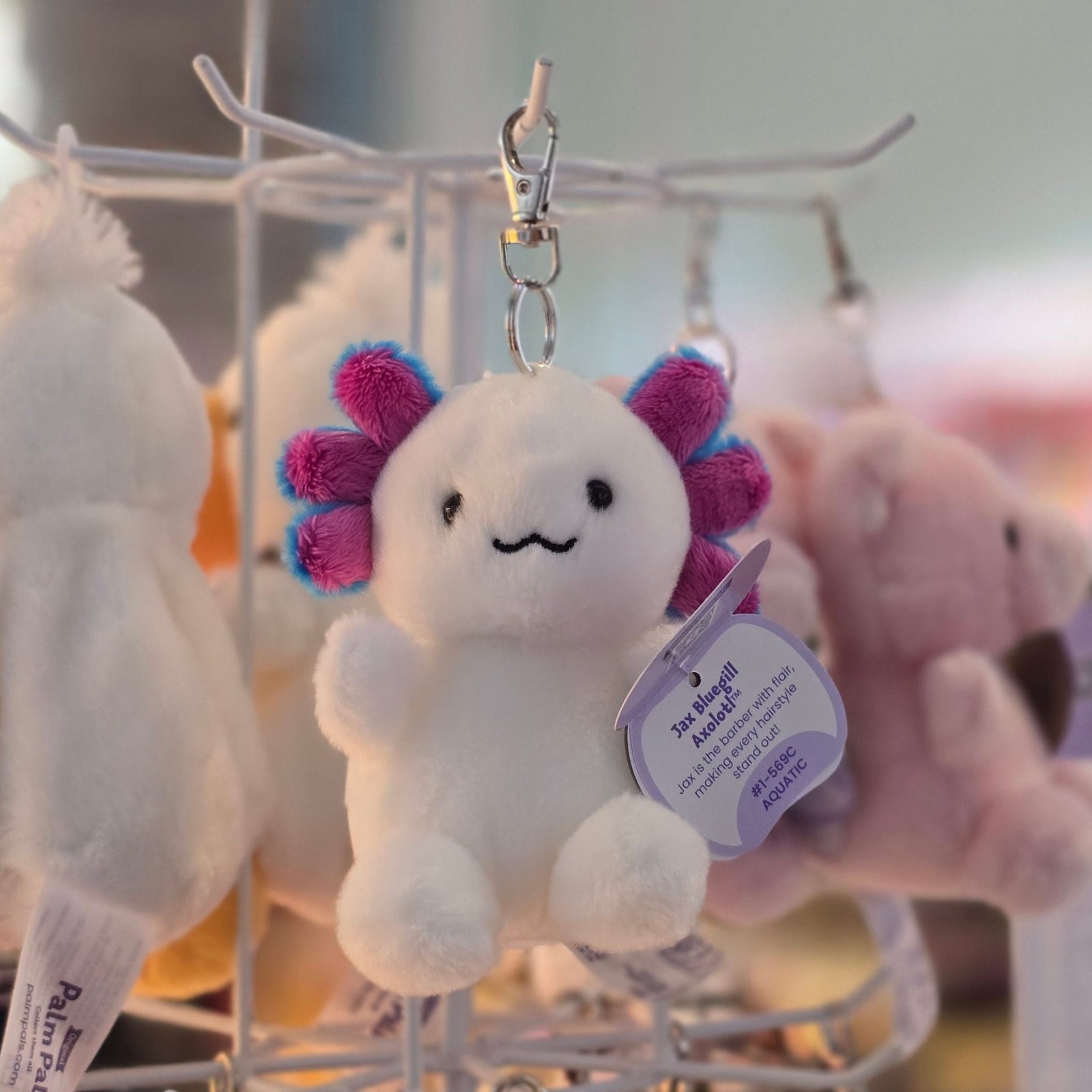 Jax Bluegill Axolotl Clip-On Palm Pals Plush