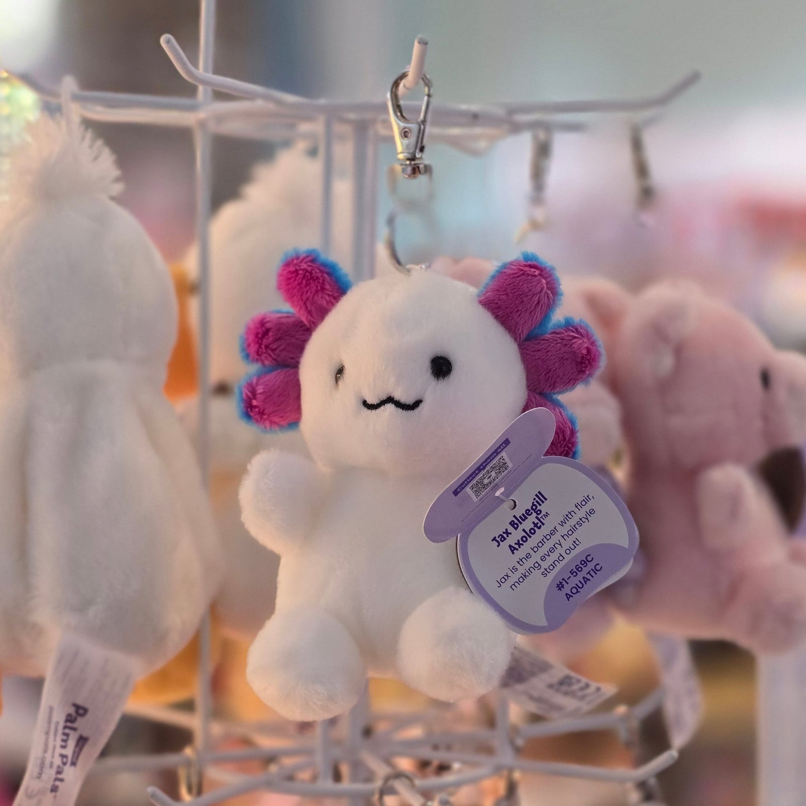 Jax Bluegill Axolotl Clip-On Palm Pals Plush