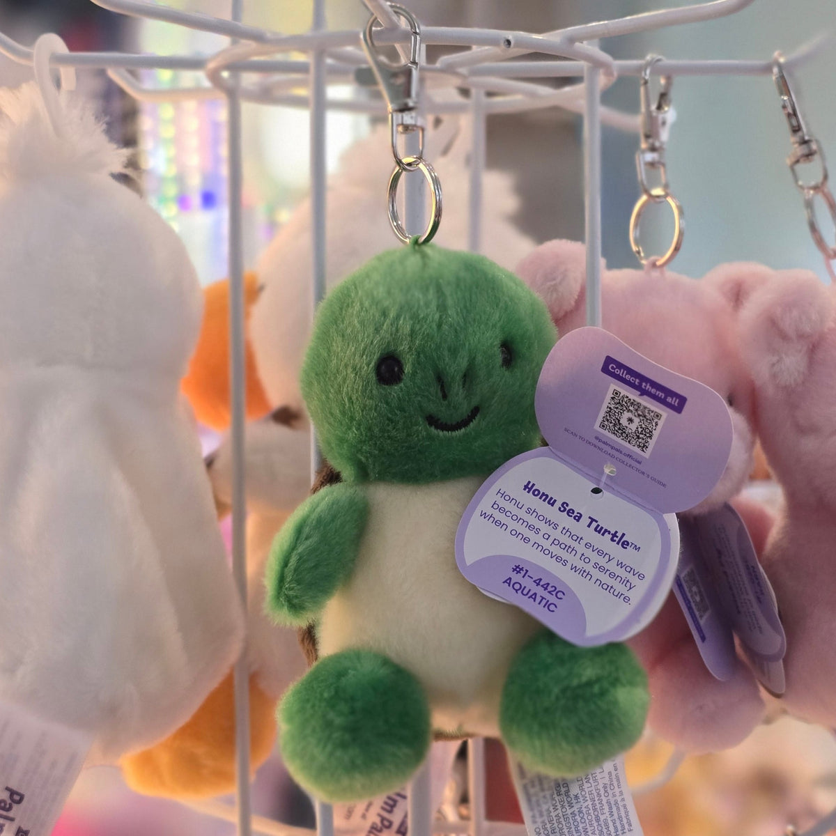 Honu Sea Turtle Clip-On Palm Pals Plush