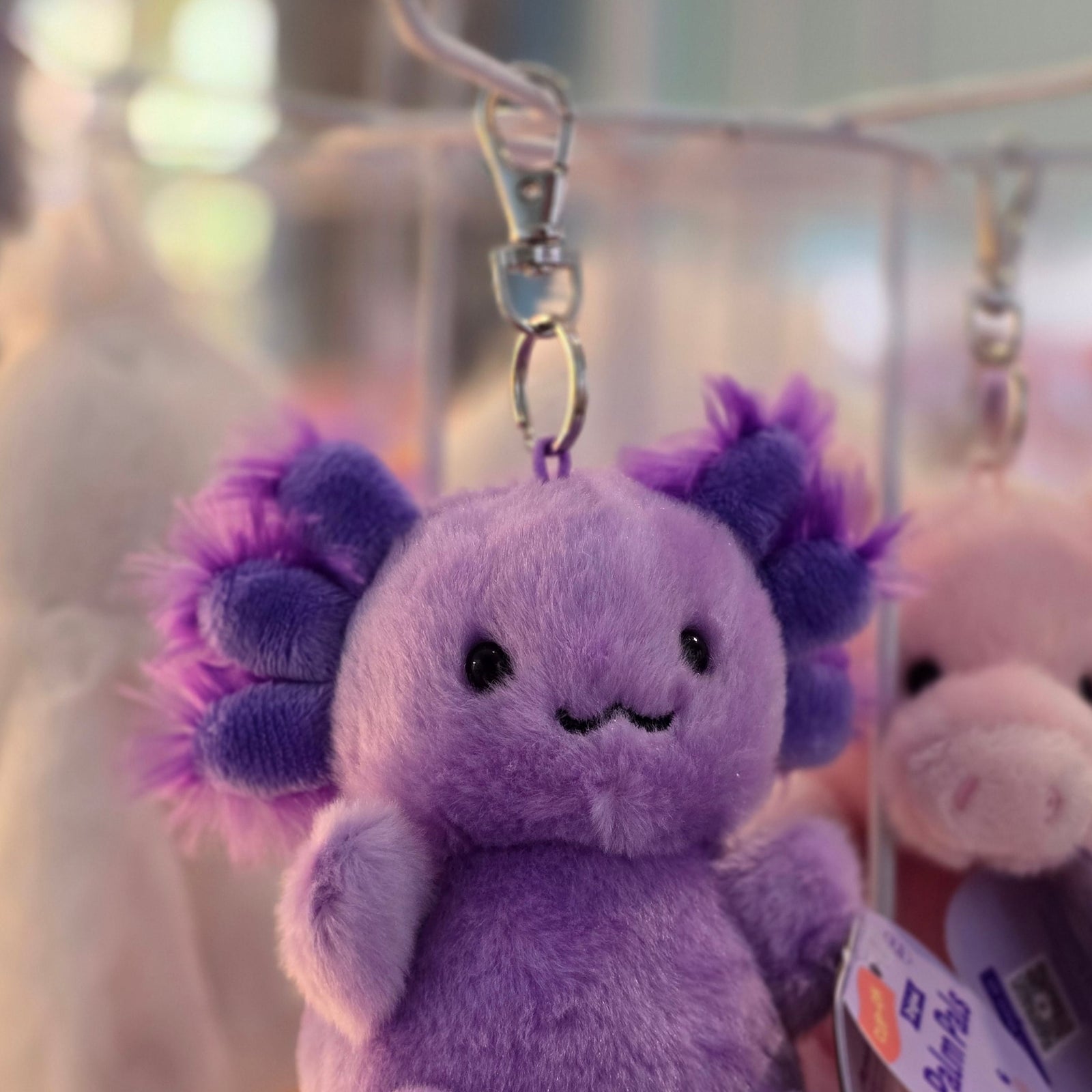 Xavier Purple Axolotl Clip-On Palm Pals Plush