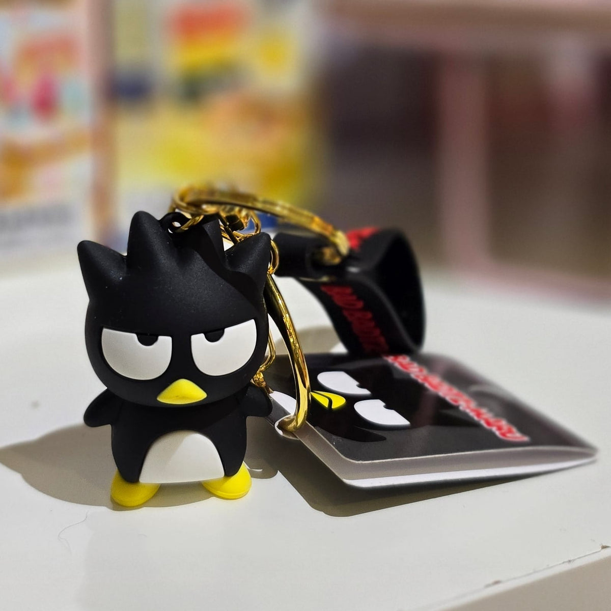 Badtz-Maru Rubber Keychain with Character Mascot