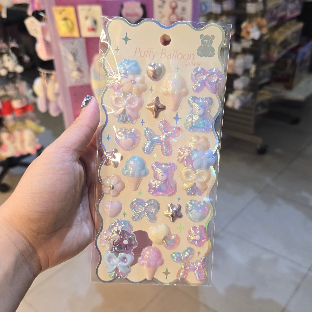 Pastel Balloon Bonbon Drop Stickers