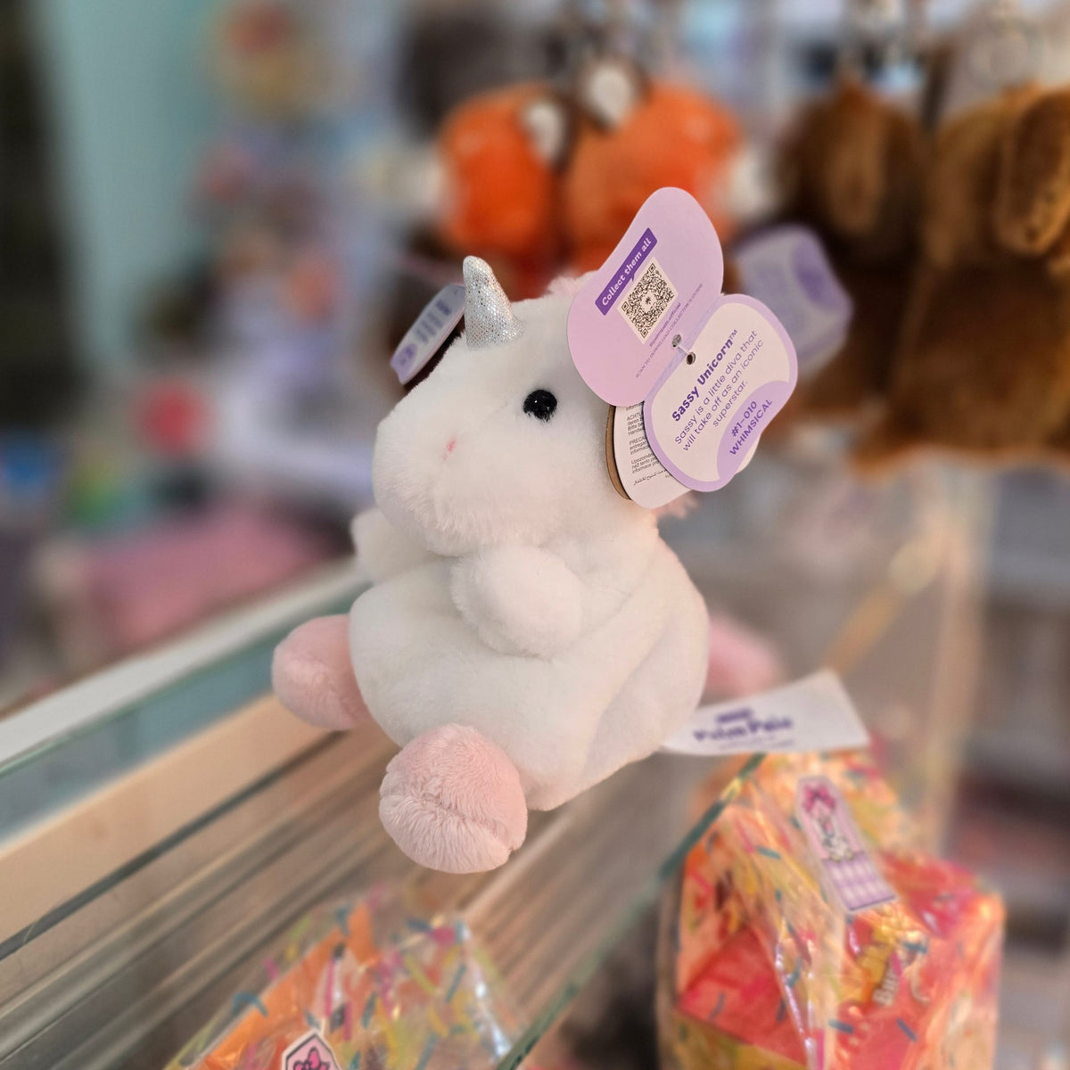 Sassy Unicorn Palm Pals Plush