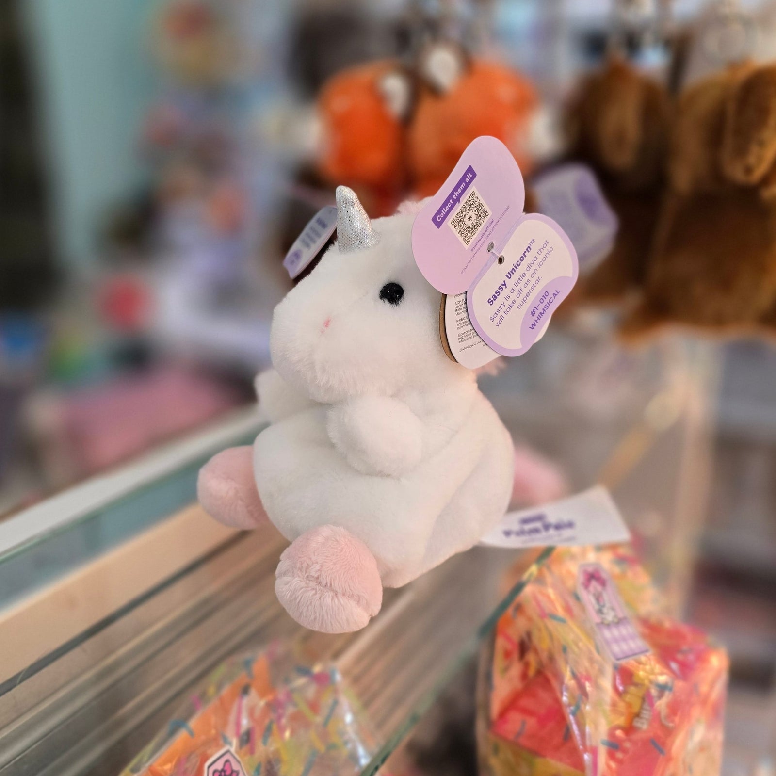 Sassy Unicorn Palm Pals Plush